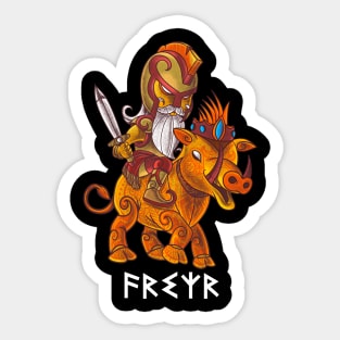 Freyr - God of Peace and Fertility - Norse Mythology Gift for Vikings and Pagans! Sticker